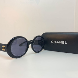 Lunettes rondes CHANEL noires