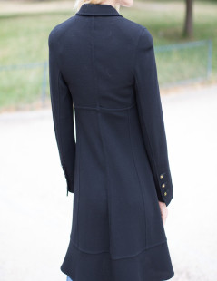 Veste longue Chanel noire