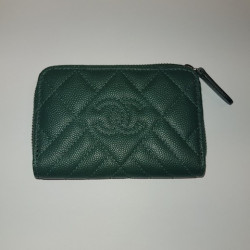  Porte-monnaie CHANEL cuir vert