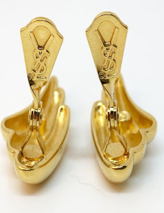 Boucles d'oreille clips YSL SAINT LAURENT Vintage