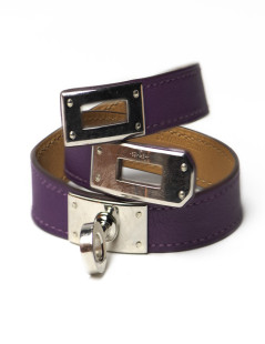 Bracelet Kelly HERMES double violet