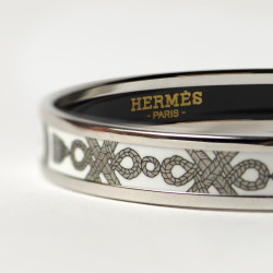 Bracelet HERMES PM émail argent