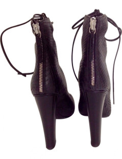 boots BALMAIN en serpent noir t 37