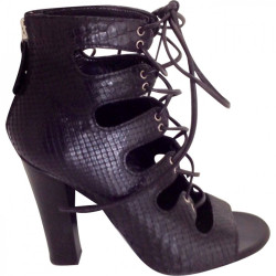 boots BALMAIN en serpent noir t 37