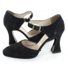 Escarpins CHANEL en veau velours noir T 36,5 