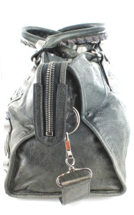 Sac BALENCIAGA Giant City argent cuir anthracite