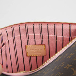 Mini pochette LOUIS VUITTON toile Monogram L V