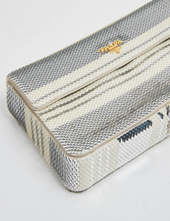 Pochette PRADA sequins argent