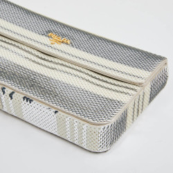 Pochette PRADA sequins argent