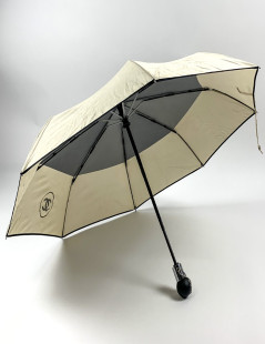 Parapluie CHANEL CC noir et beige clair