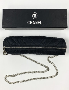 Parapluie CHANEL CC noir et beige clair