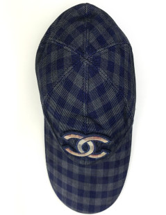 Casquette CHANEL T S à carreaux