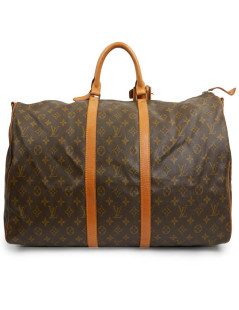 Keepall 55 LOUIS VUITTON Monogram marron Vintage