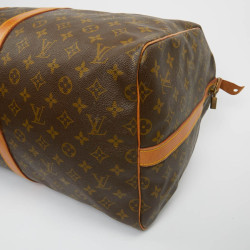 Keepall 55 LOUIS VUITTON Monogram marron Vintage