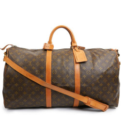 Keepall 55 LOUIS VUITTON Monogram marron Vintage