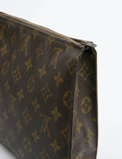 Trousse de toilette LOUIS VUITTON toile monogram marron LV