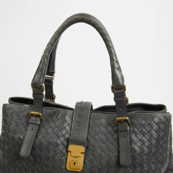 Sac BOTTEGA VENETA tressé noir