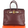 BIRKIN 35 HERMES en cuir rouge H