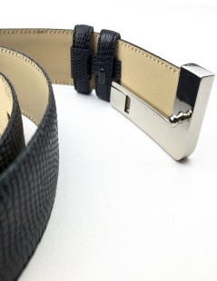 Ceinture Lancel noire homme