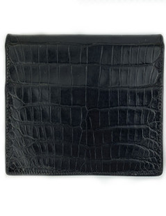 HERMES directory cover black Porosus crocodile