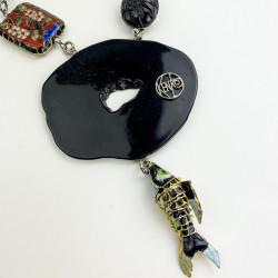 Sautoir KENZO pendentif poisson