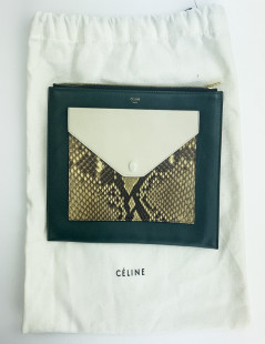 Pochette CELINE Pocket cuir et python