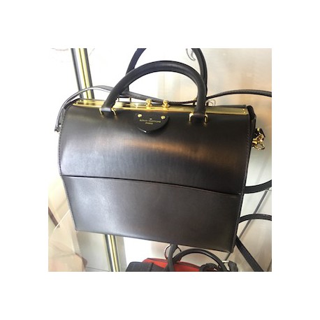 Mallette LOUIS VUITTON cuir noir