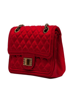 Sac CHANEL "Paris-Shanghai" satin duchesse rouge