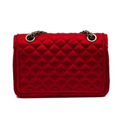 Sac CHANEL "Paris-Shanghai" satin duchesse rouge