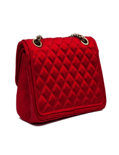 Sac CHANEL "Paris-Shanghai" satin duchesse rouge