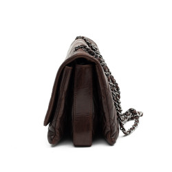 CHANEL sac cuir d'agneaju marron