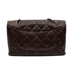 CHANEL sac cuir d'agneaju marron