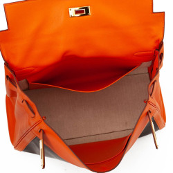 Kelly 32 HERMES toile amazonia et swift orange