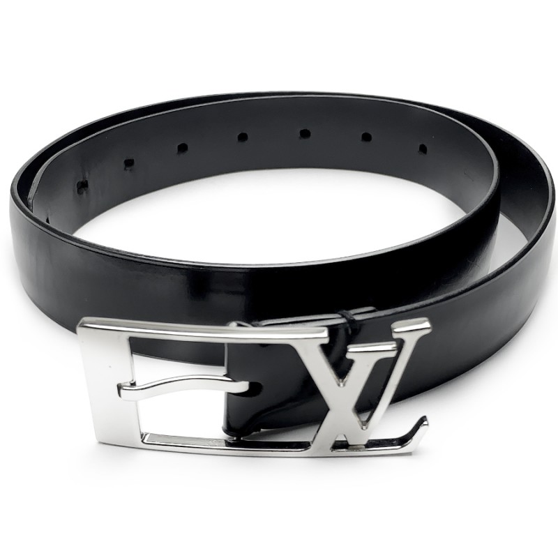 Bracelet Louis Vuitton cuir noir - VALOIS VINTAGE PARIS