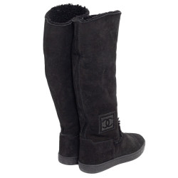 Bottes CHANEL T37.5 noires