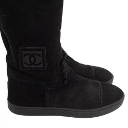 Bottes CHANEL T37.5 noires