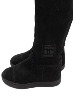 Bottes CHANEL T37.5 noires