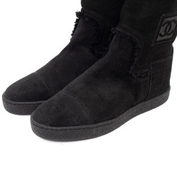 Bottes CHANEL T37.5 noires