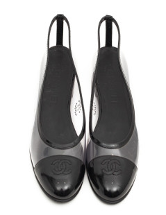 Ballerines CHANEL plastique transparent