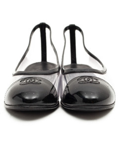 Ballerines CHANEL plastique transparent