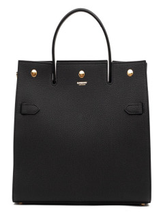 Sac Title BERBERRY TM cuir noir