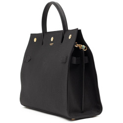 Sac Title BERBERRY TM cuir noir