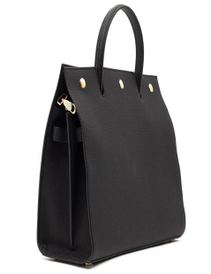 Sac Title BERBERRY TM cuir noir