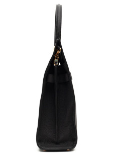 Sac Title BERBERRY TM cuir noir