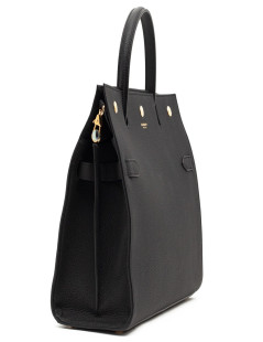 Sac Title BERBERRY TM cuir noir