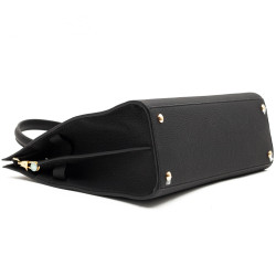 Sac Title BERBERRY TM cuir noir