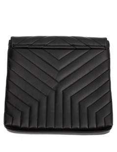 Pochette Loulou YSL cuir noir