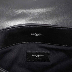 Pochette Loulou YSL cuir noir