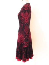 Robe ALEXANDER MCQUEEN rouge et noire T 