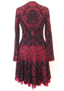 Robe ALEXANDER MCQUEEN rouge et noire T 